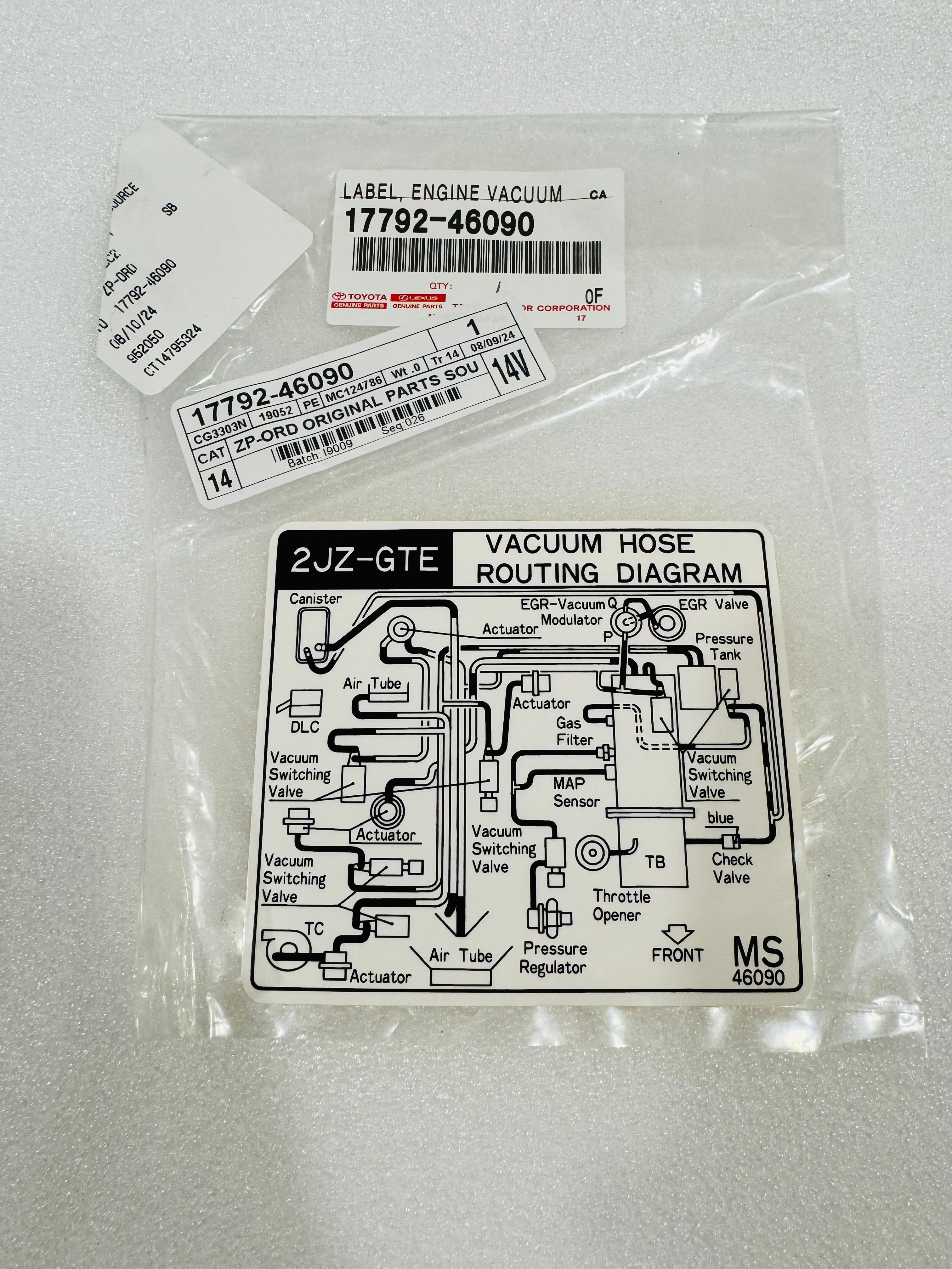 17792-46090 Vacuum Hose Routing Diagram 2JZ-GTE – SupraMerch
