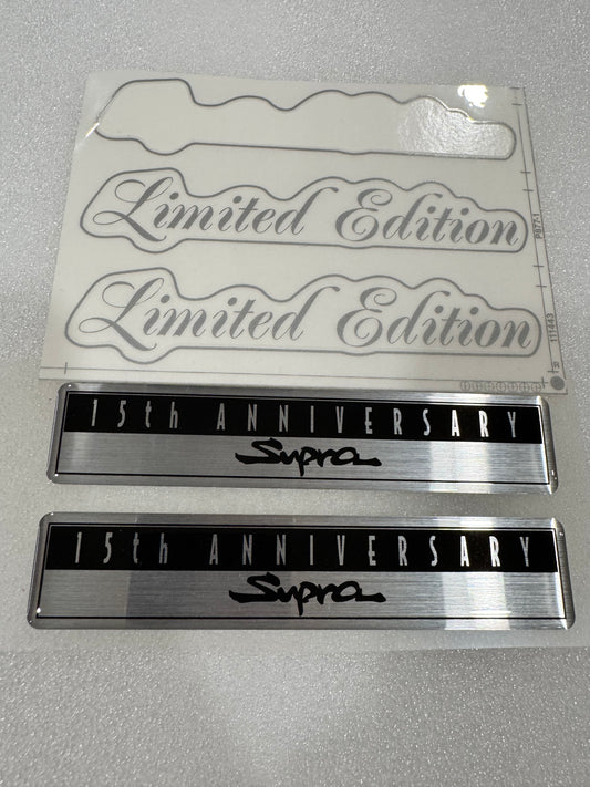 15th Anniversary Edition Silver 1997 Fender Emblem Set